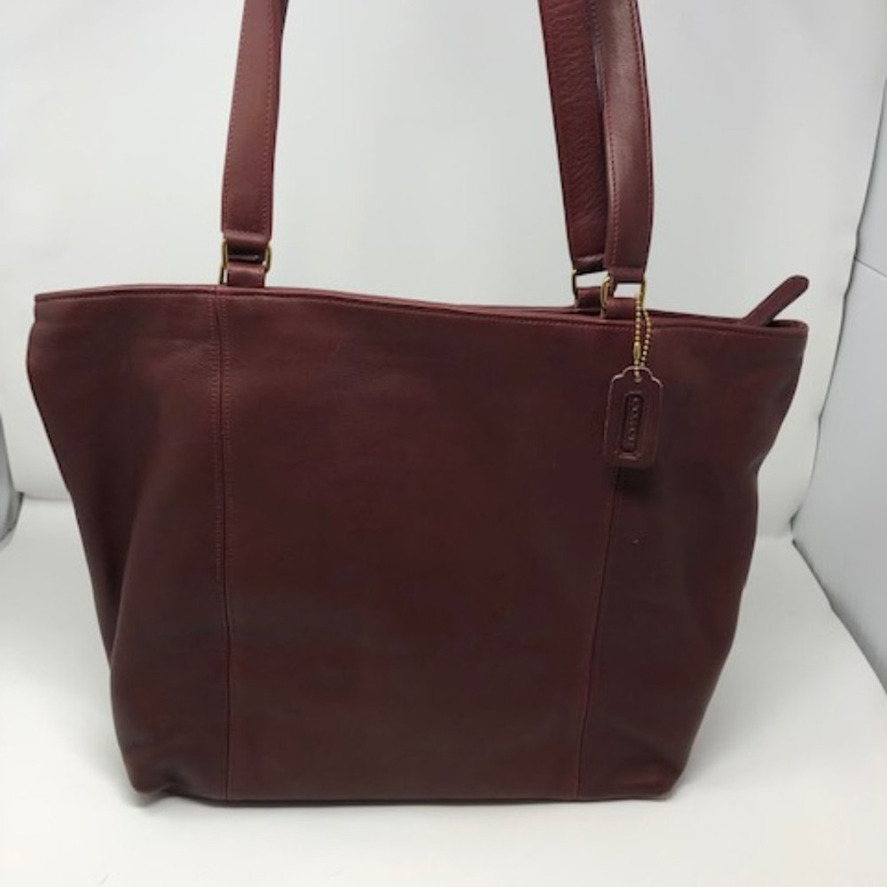 Brown Leather Coach Shoulder Bag
